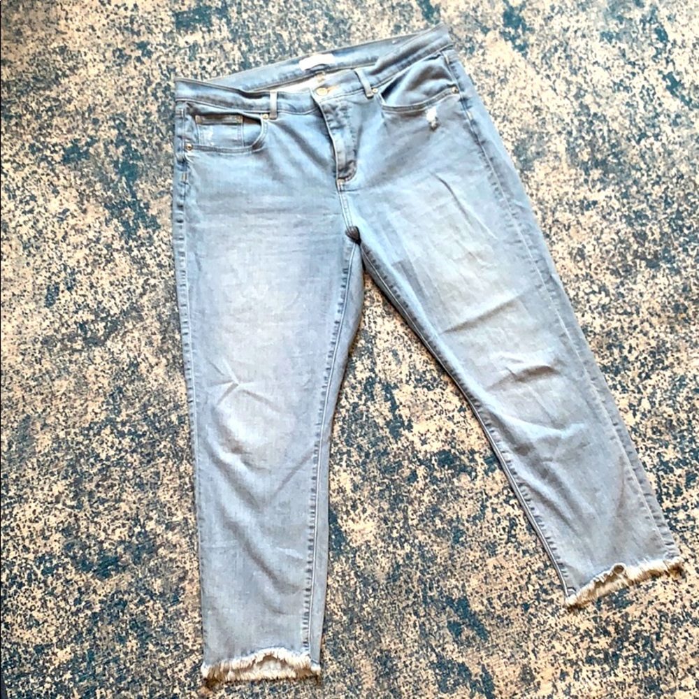 Loft jeans, size 12 petite, light wash